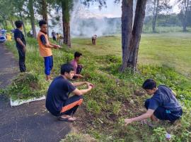 Kerja Bakti bersama Karang Taruna, Pamong kalurahan, dan BPKal